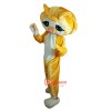 Lovely Yellow Cat Cartoon Mascot Costume Plush with Mask
