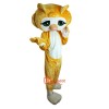Lovely Yellow Cat Cartoon Mascot Costume Plush with Mask