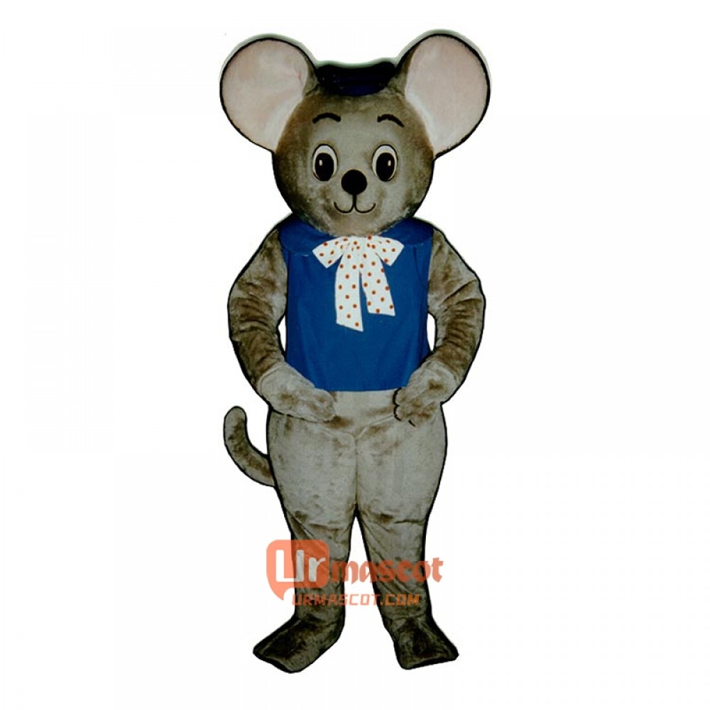 Maxi Mouse With Vest And Hat Cartoon Costume Mascot