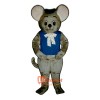 Maxi Mouse With Vest And Hat Cartoon Costume Mascot