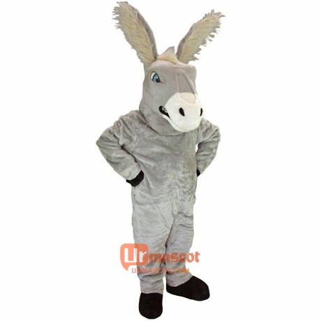 Mean Donkey Cartoon Mascot Costume