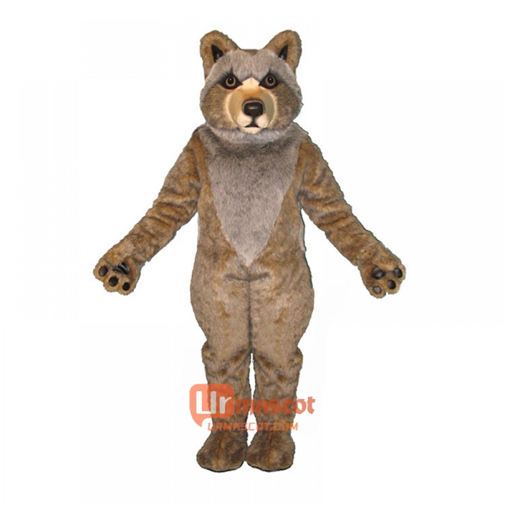 Mexican Grey Wolf Mascot Cartoon Costume