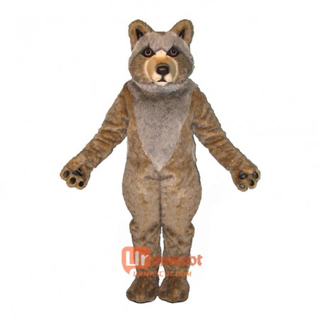 Mexican Grey Wolf Mascot Cartoon Costume