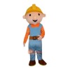 Miner Coalman Cartoon Mascot Costume Plush with Mask