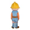 Miner Coalman Cartoon Mascot Costume Plush with Mask