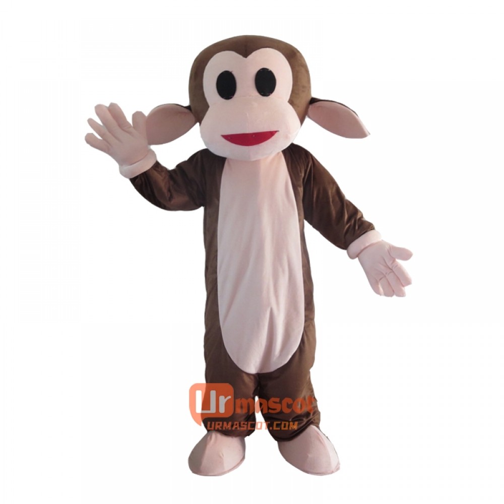 Monkey Mascot Cartoon Costume