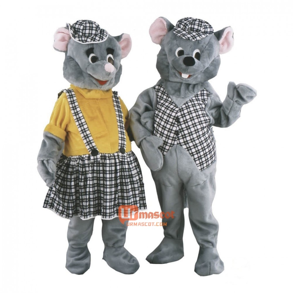 Mouse Custom Cartoon Mascot Costume couple