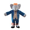 Mr. Blue Elephant Mascot Cartoon Costume