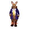 Mr. Brown Bunny Cartoon Costume Mascot