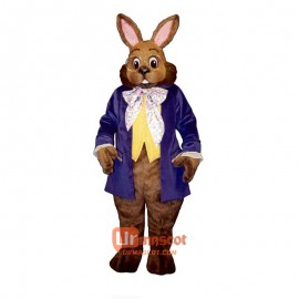 Mr. Brown Bunny Cartoon Costume Mascot