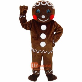 Mr. Gingerbread Lightweight Cartoon Mascot Costume