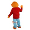 Mr. Orange Bear Cartoon Mascot Costume Plush with Mask