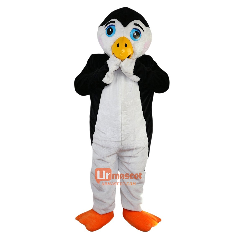 Mr. Penguin Cartoon Mascot Costume Plush with Mask