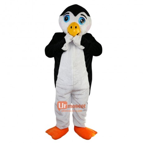 Mr. Penguin Cartoon Mascot Costume Plush with Mask