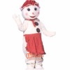 Mrs. Snowman Cartoon Mascot Costume