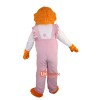 Ms. Orange Bear Cartoon Mascot Costume Plush with Mask