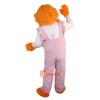 Ms. Orange Bear Cartoon Mascot Costume Plush with Mask