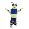 Muscle bee Cartoon Mascot Costume Plush with Mask