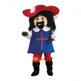 Musketeer Porthos Custom Cartoon Mascot Costume