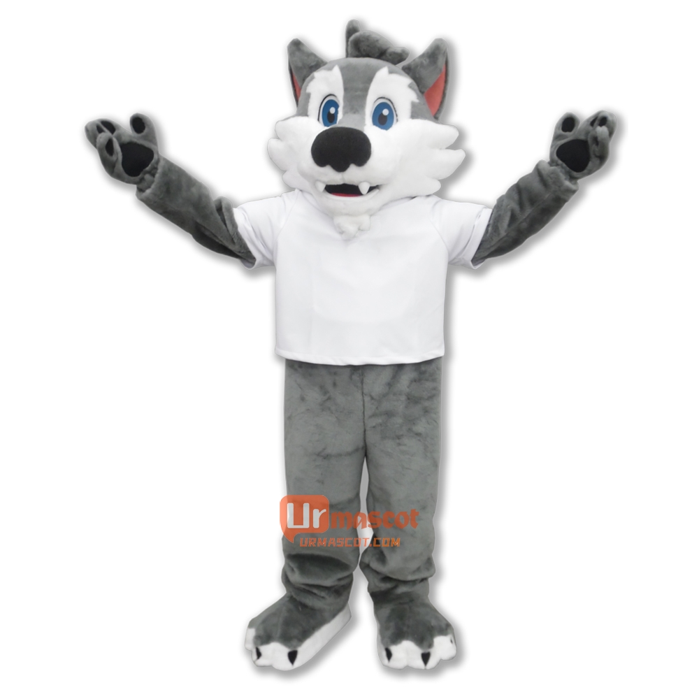 Naughty Wolf Cartoon Mascot Costume