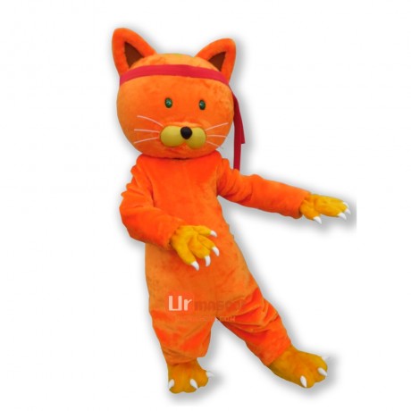 Ninja Cat Cartoon Mascot Costume