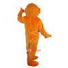 Orange Bear Cartoon Mascot Costume Plush with Mask