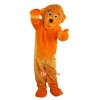 Orange Bear Cartoon Mascot Costume Plush with Mask