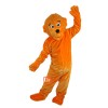 Orange Bear Cartoon Mascot Costume Plush with Mask