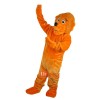 Orange Bear Cartoon Mascot Costume Plush with Mask