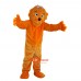 Orange Bear Cartoon Mascot Costume Plush with Mask