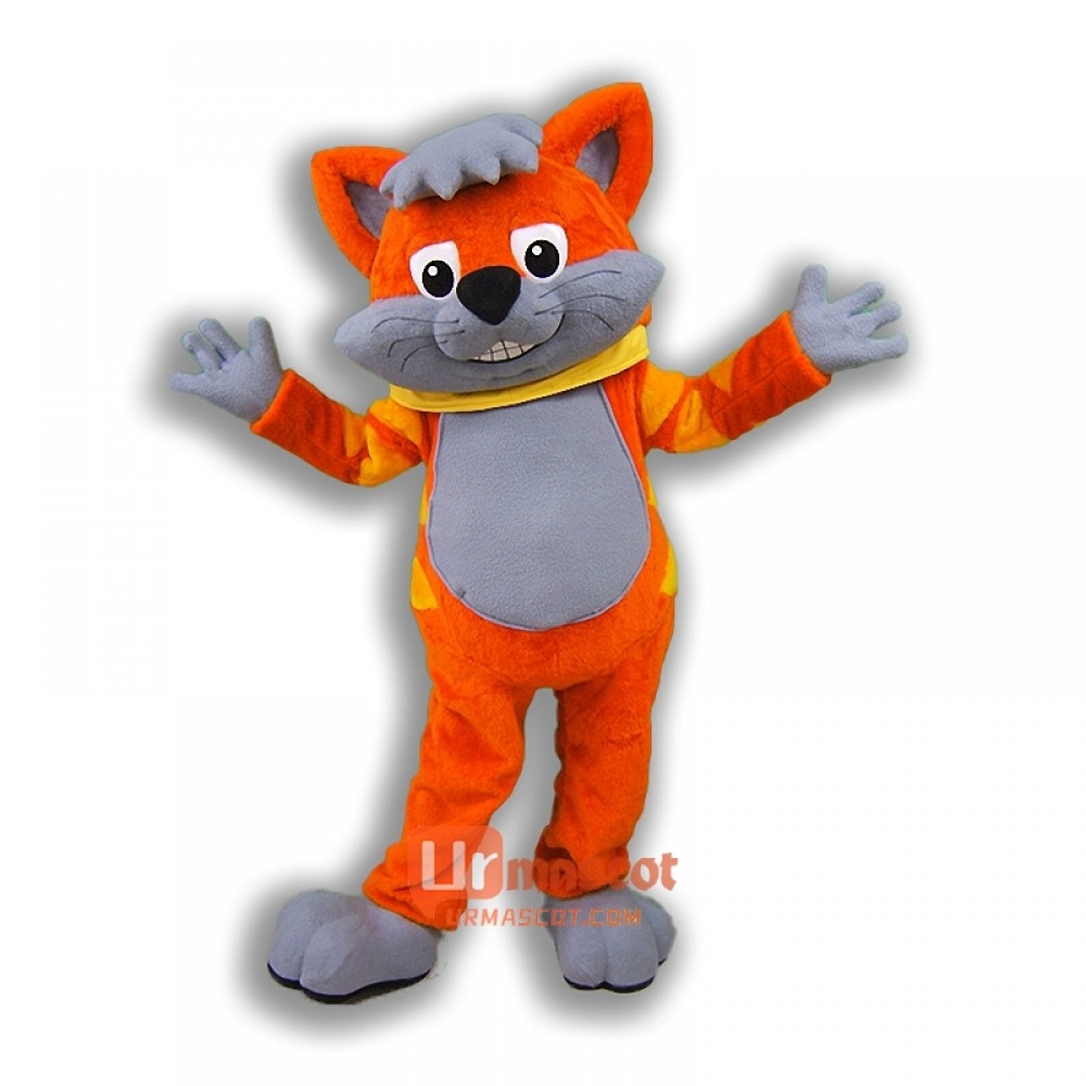 Orange Cat Mascot Costume Cosplay Outfits