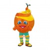 Orange Custom Cartoon Mascot Costume