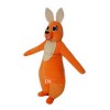 Orange Kangaroo Cartoon Mascot Costume Plush with Mask