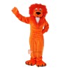 Orange Lion Cartoon Mascot Costume Plush with Mask