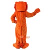 Orange Lion Cartoon Mascot Costume Plush with Mask
