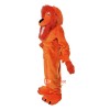 Orange Lion Cartoon Mascot Costume Plush with Mask