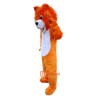 Orange Lion Cartoon Mascot Costume Plush with Mask