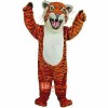 Orange Tiger Cartoon Mascot Costume
