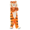 Orange Tiger Cartoon Mascot Costume Plush with Mask