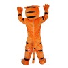Orange Tiger Cartoon Mascot Costume Plush with Mask