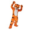 Orange Tiger Cartoon Mascot Costume Plush with Mask
