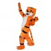 Orange Tiger Cartoon Mascot Costume Plush with Mask