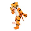 Orange Tiger Cartoon Mascot Costume Plush with Mask
