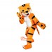 Orange Tiger Cartoon Mascot Costume Plush with Mask