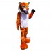 Orange Tiger Cartoon Mascot Costume Plush with Mask