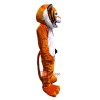 Orange Tiger Cartoon Mascot Costume Plush with Mask