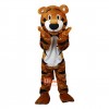 Orange Tiger Cartoon Mascot Costume Plush with Mask