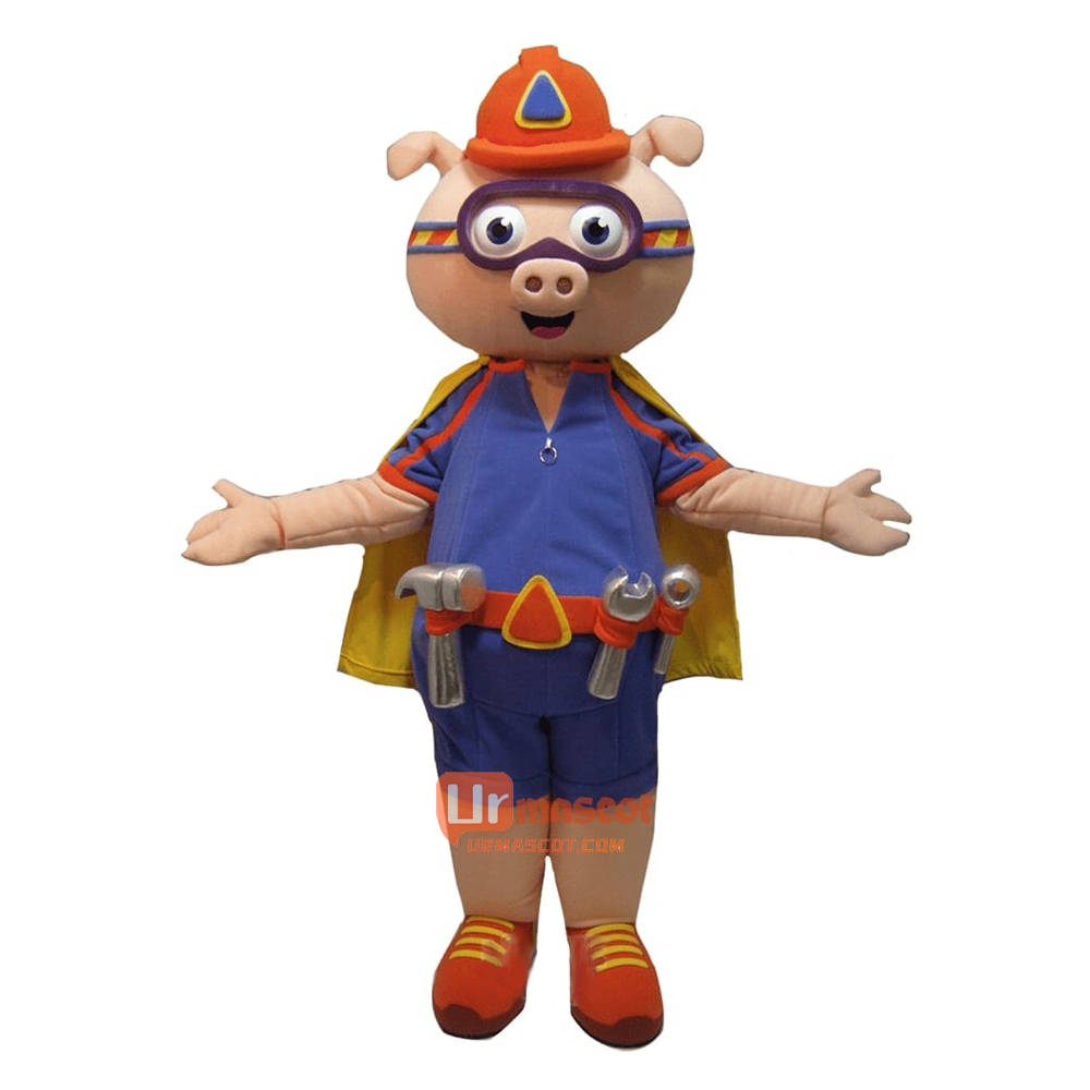 Out Of The Blue Alpha Pig Mascot Costume Cosplay Outfits