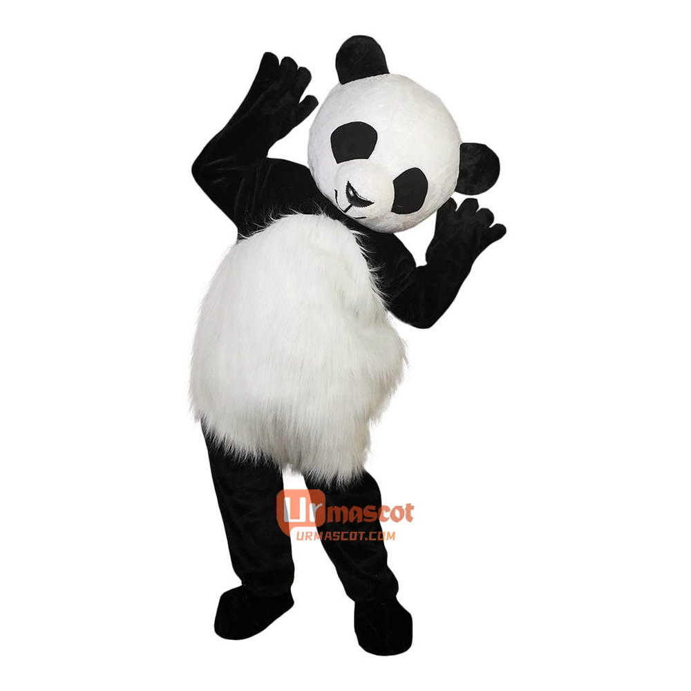 Panda Cartoon Mascot Costume Plush with Mask