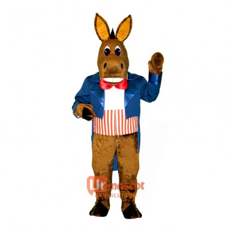 Patriotic Donkey Cartoon Costume Mascot